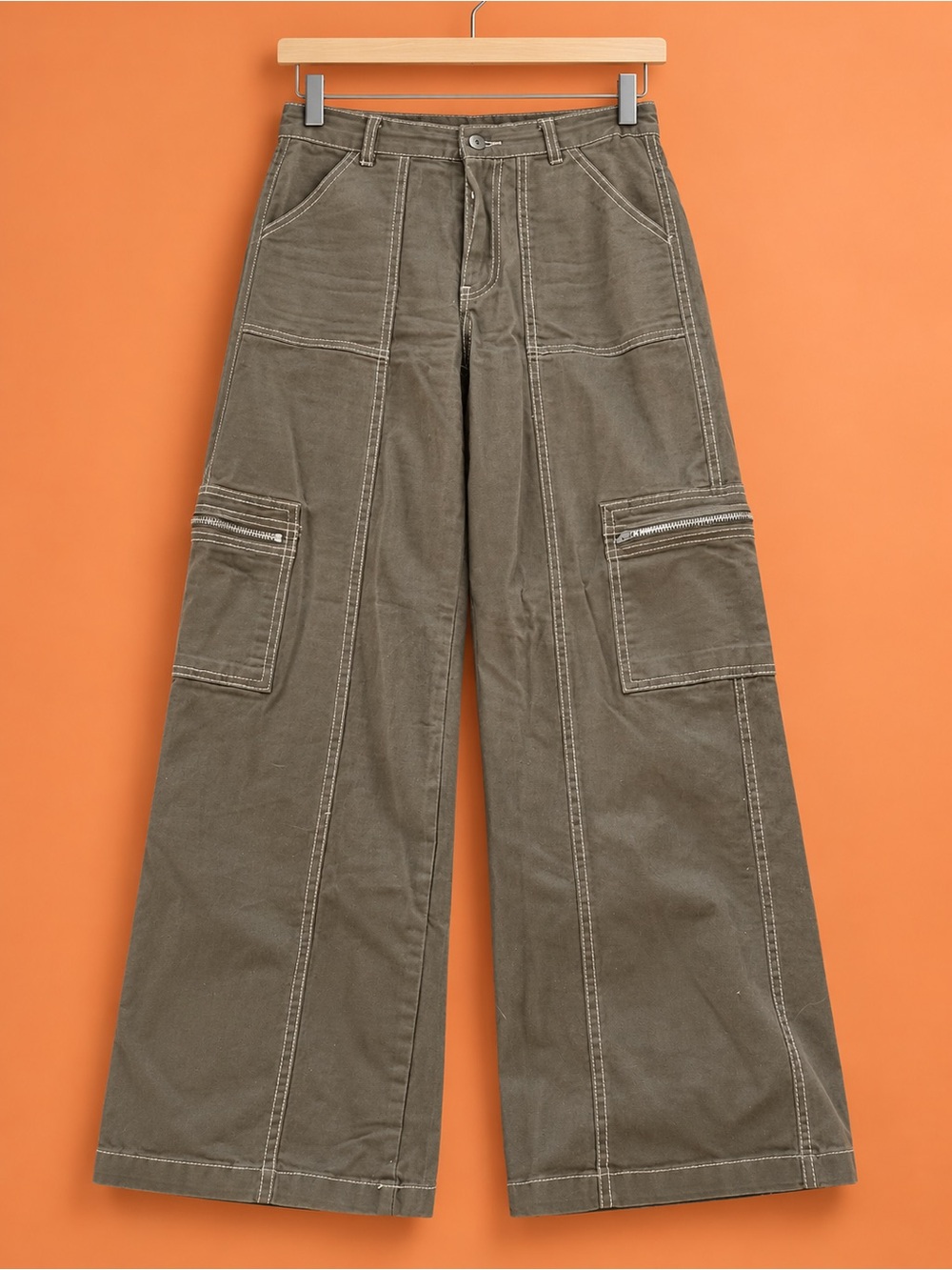 Y2K Wide-Leg Baggy Cargo Pants